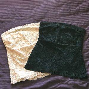 🌻SALE🌻Bundle of 2 lace tube tops